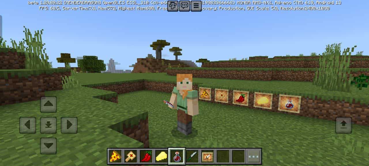 View Mod Tasty Pizza for Minecraft PE