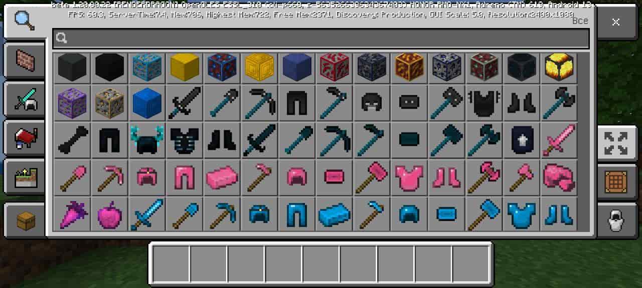 Power for Mod More Armor and Ore for Minecraft PE