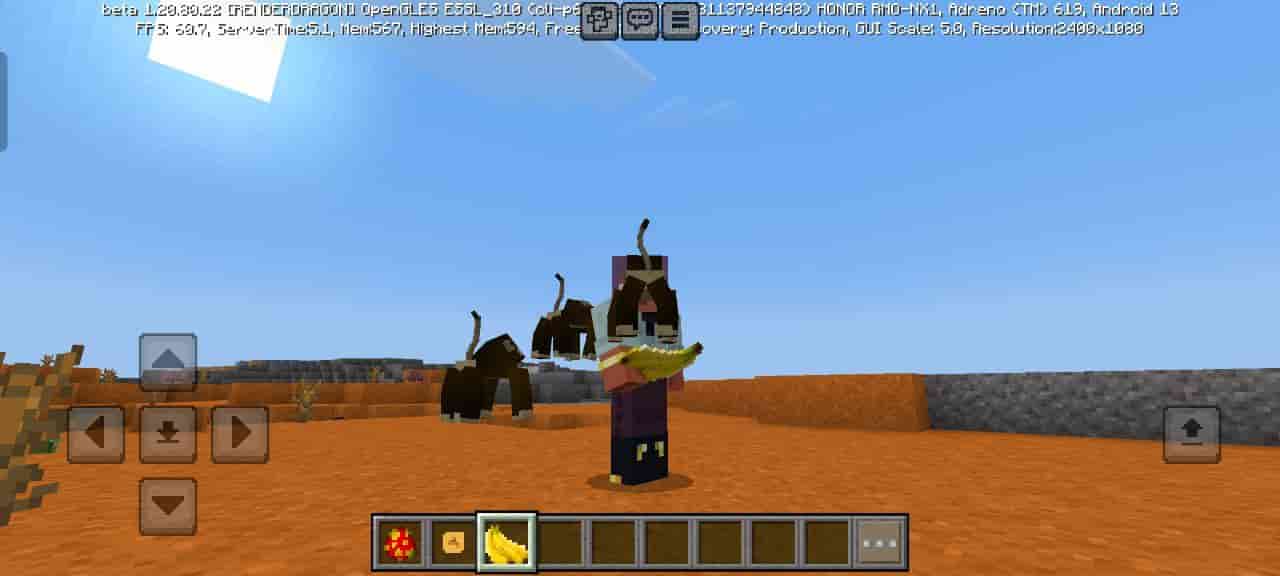 Mobs for Banana Munkies Mod for Minecraft PE