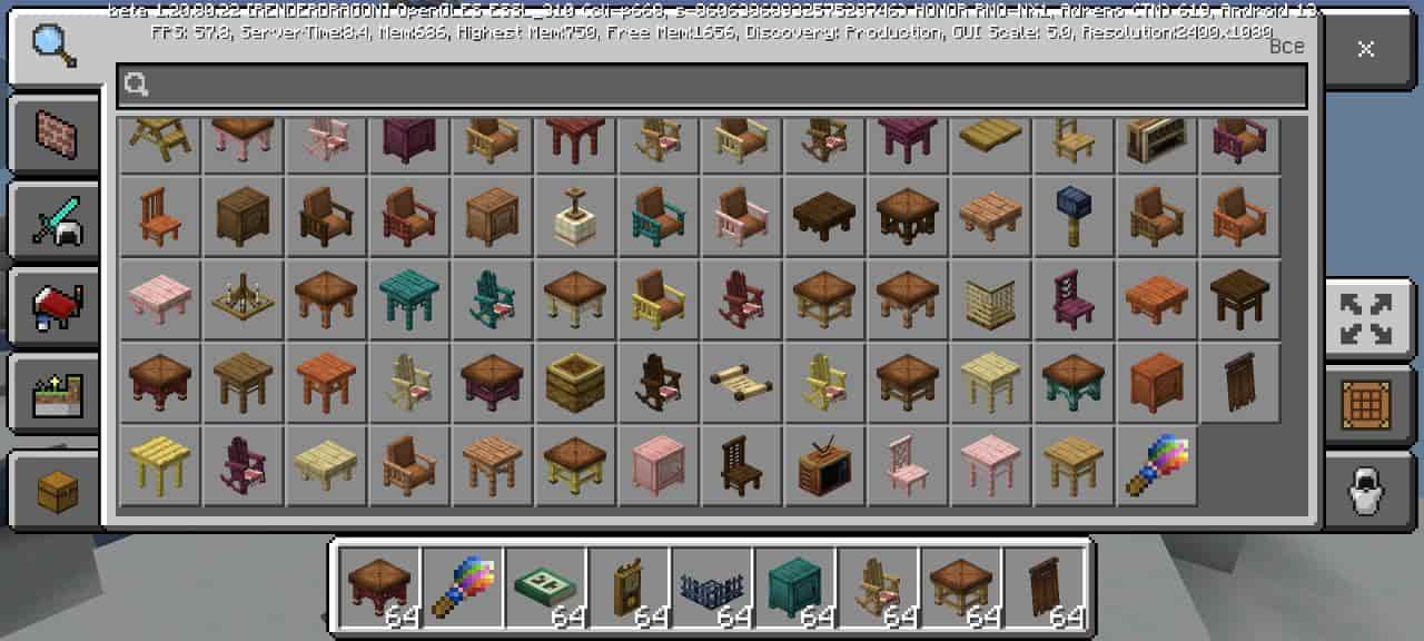 Collection for FurniDeco Mod for Minecraft PE