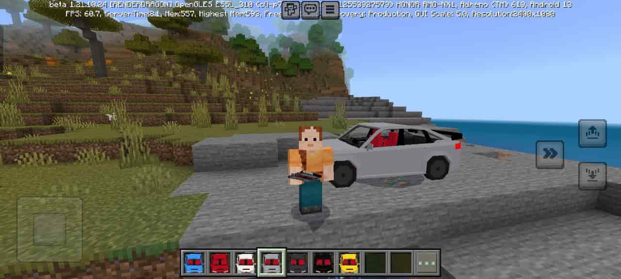 View for Honda Civic Type R Mod for Minecraft PE