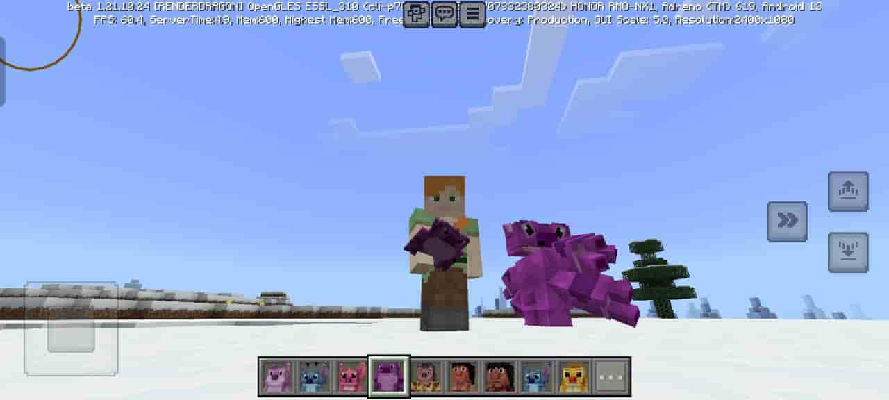 Mob for Lilo and Stitch Mod for Minecraft PE