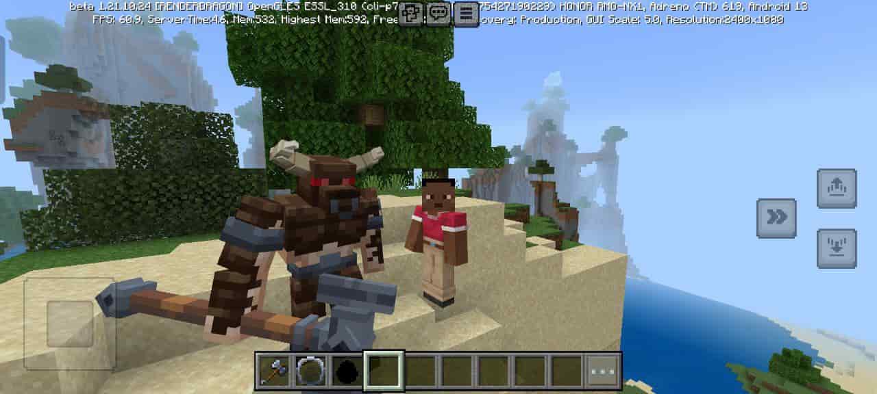 Mob for Minotaur Boss Mod for Minecraft PE