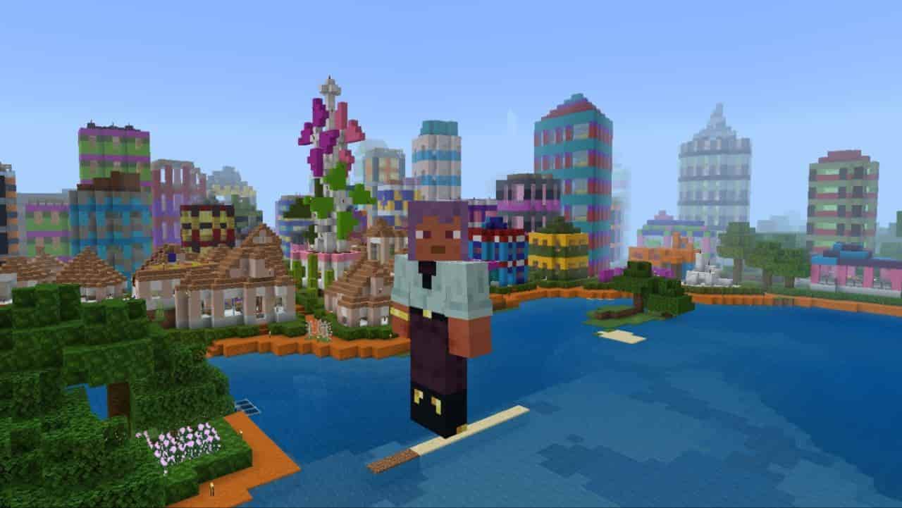 Download Map Miting City for Minecraft PE