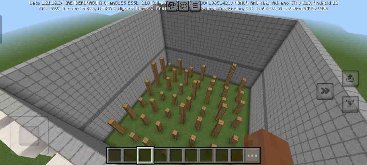 View for The Floor is Lava PVP Map for Minecraft PE