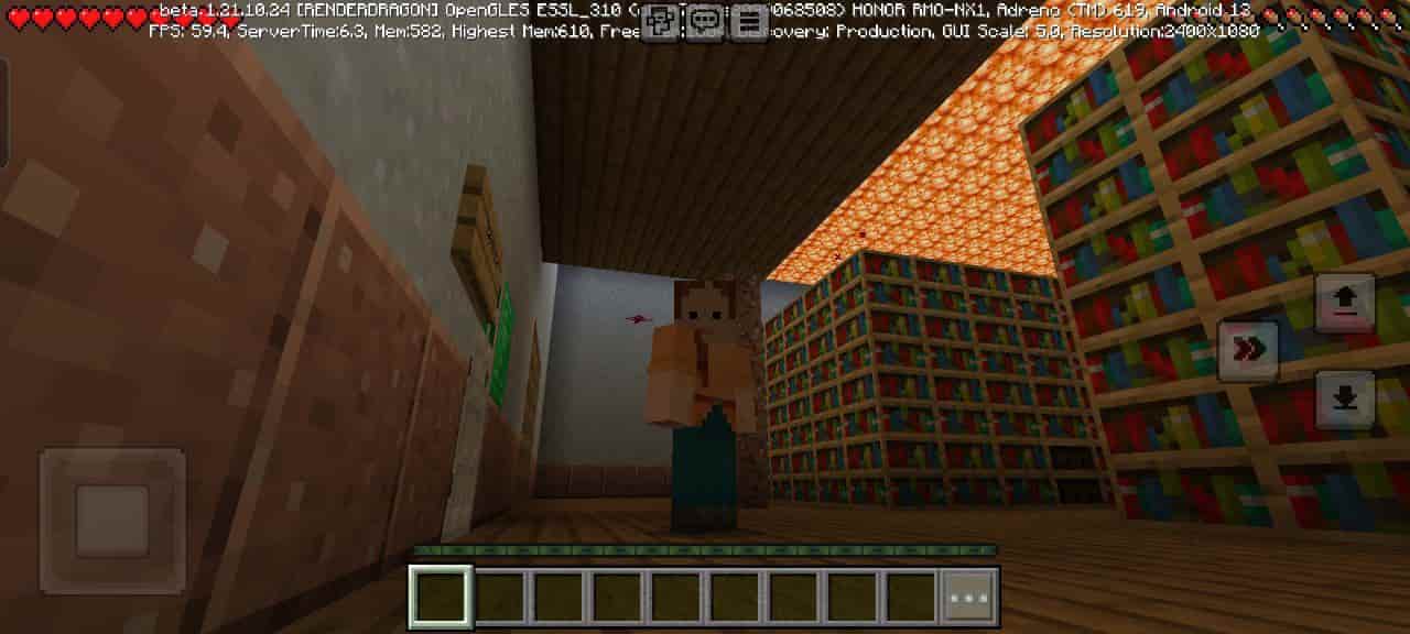 View for Library Escape Map for Minecraft PE