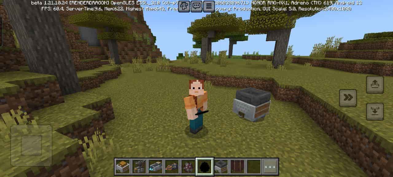 Size for Minecars Mod for Minecraft PE