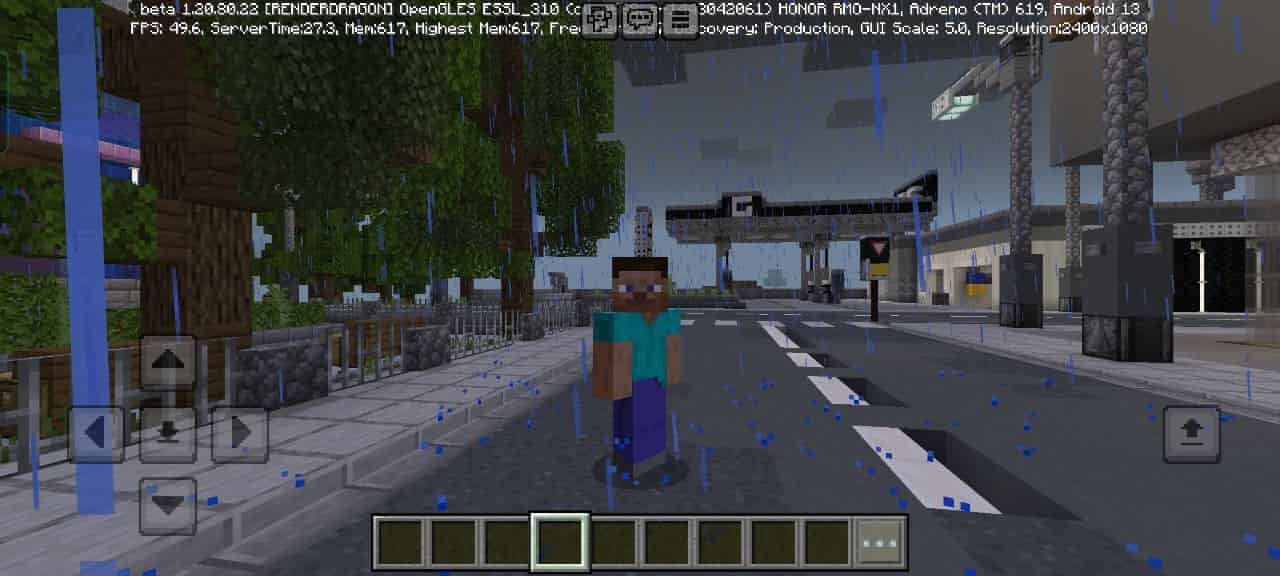 Street Map Minerals City City for Minecraft PE