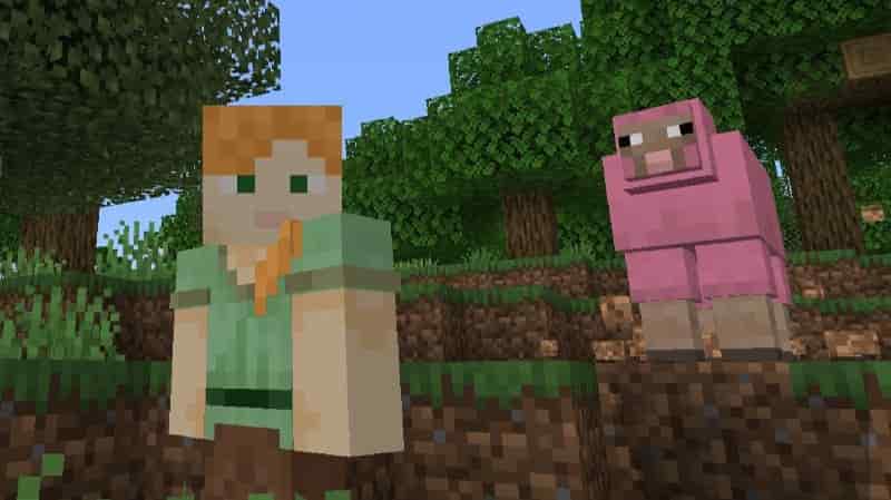 Download Mod Cute Pink Sheep for Minecraft PE