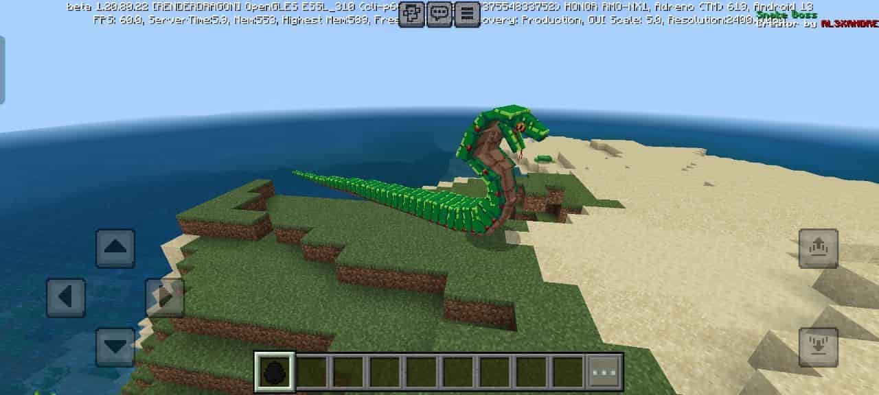 View for Mod Snake Boss for Minecraft PE