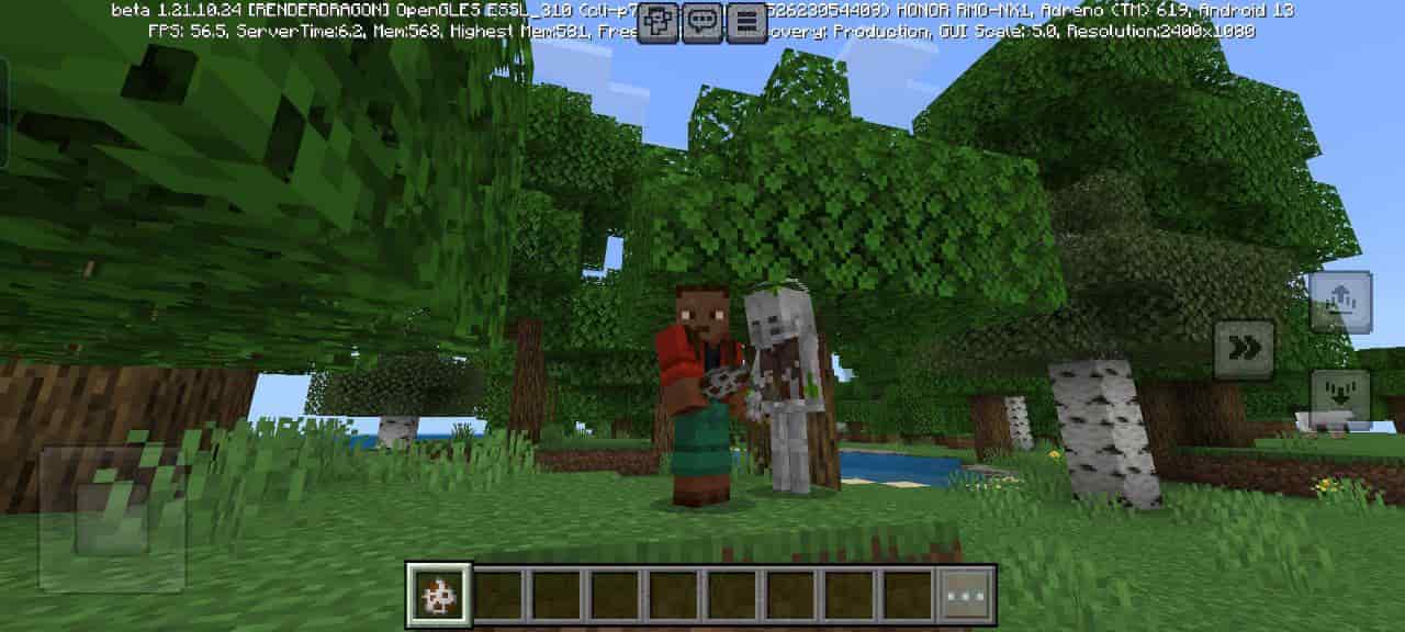 View for Skeleton Villager Mod for Minecraft PE