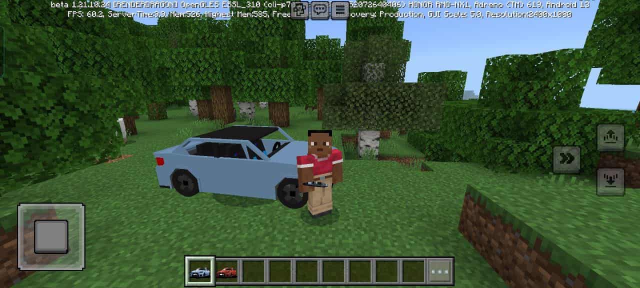 View for BMW M2 G87 Mod for Minecraft PE