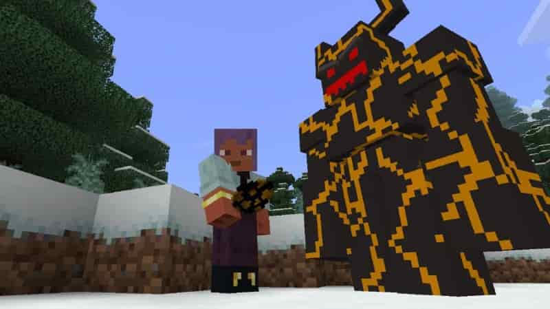 Download Magma Giant Boss Mod for Minecraft PE