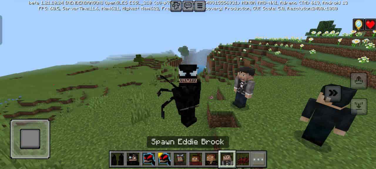 Mobs for Venom Mod for Minecraft PE