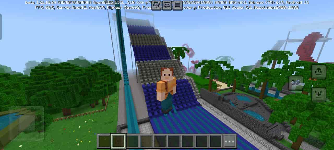 View for Water Park Map for Minecraft PE