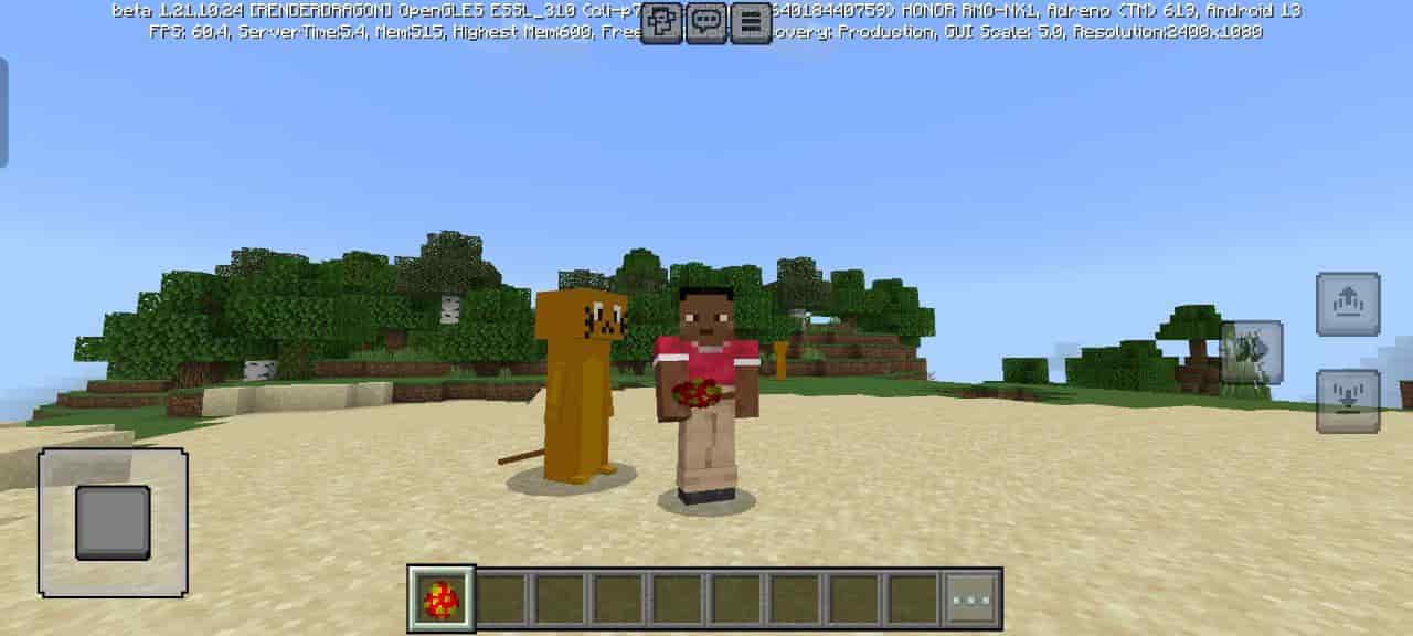 View for Otter Mod for Minecraft PE